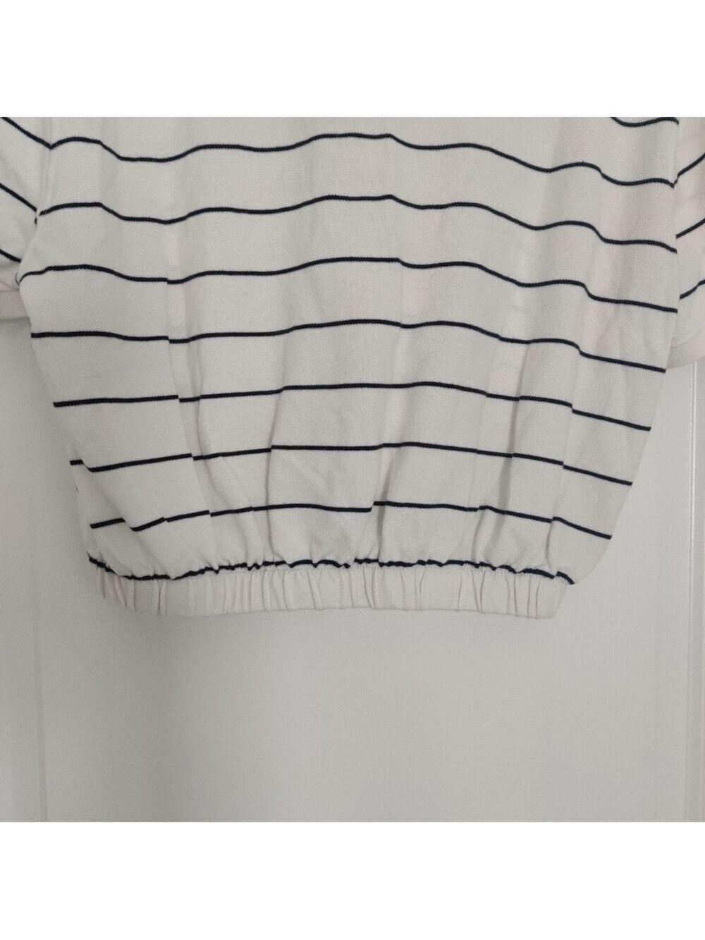 *Massimo Dutti Polo Shirt Black Stripes Size XL - Picture 4 of 8